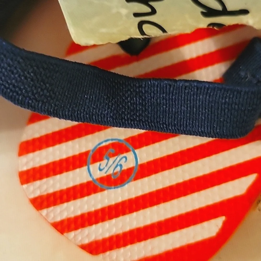 NEW Kid's Unisex 4th of July Stars & Stripes Flip Flops with Rear Elastic Strap